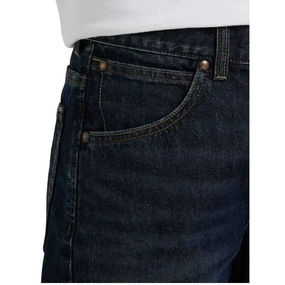 Wrangler Boys Dark Blue Denim Jean Shorts Adjustable Waist - Picture 3 of 8